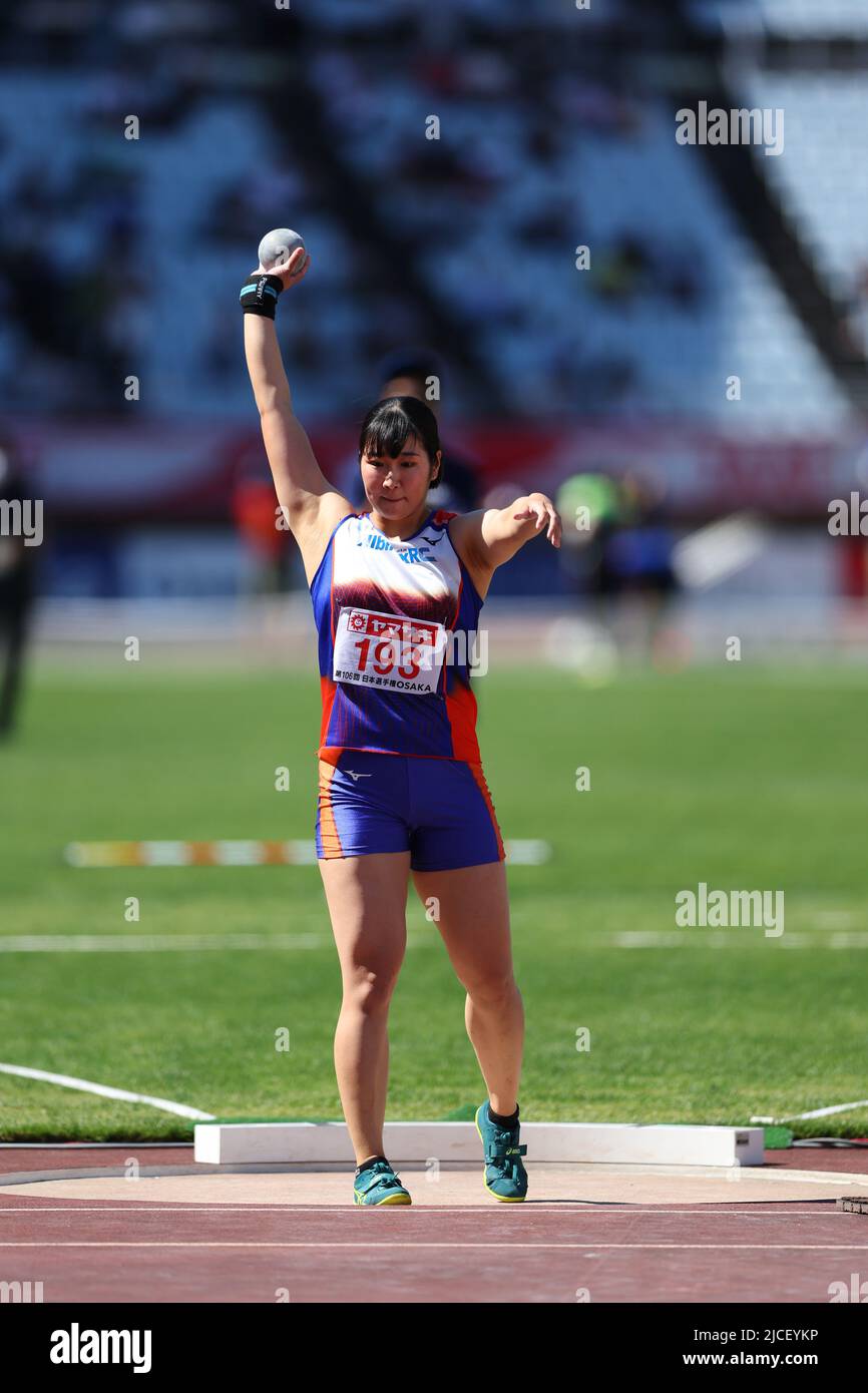 Osaka, Japan. 12th June, 2022. Nanaka Kori Athletics The 106th Japan