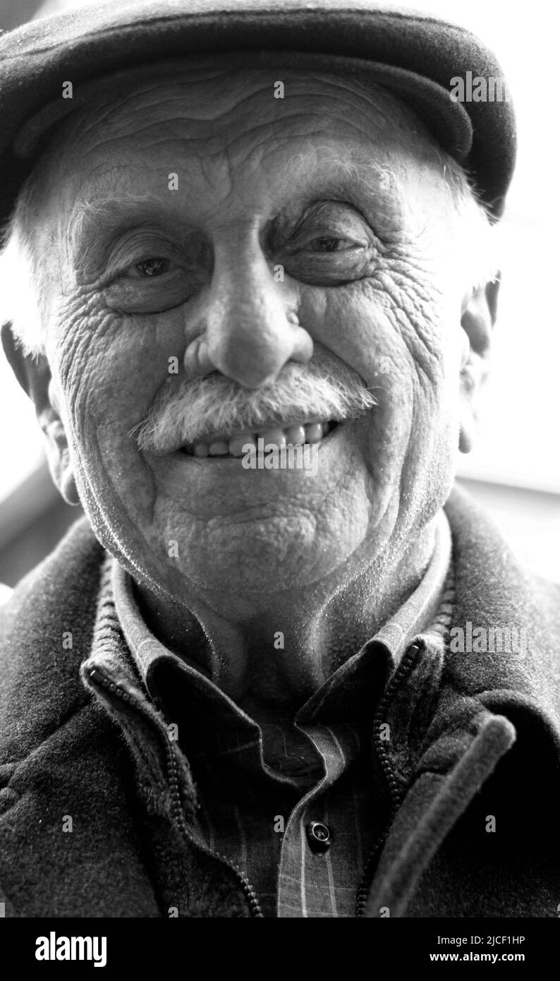 Portrait of a Turkish man taken in the Asian side of Istanbul, Turkey. Stock Photo