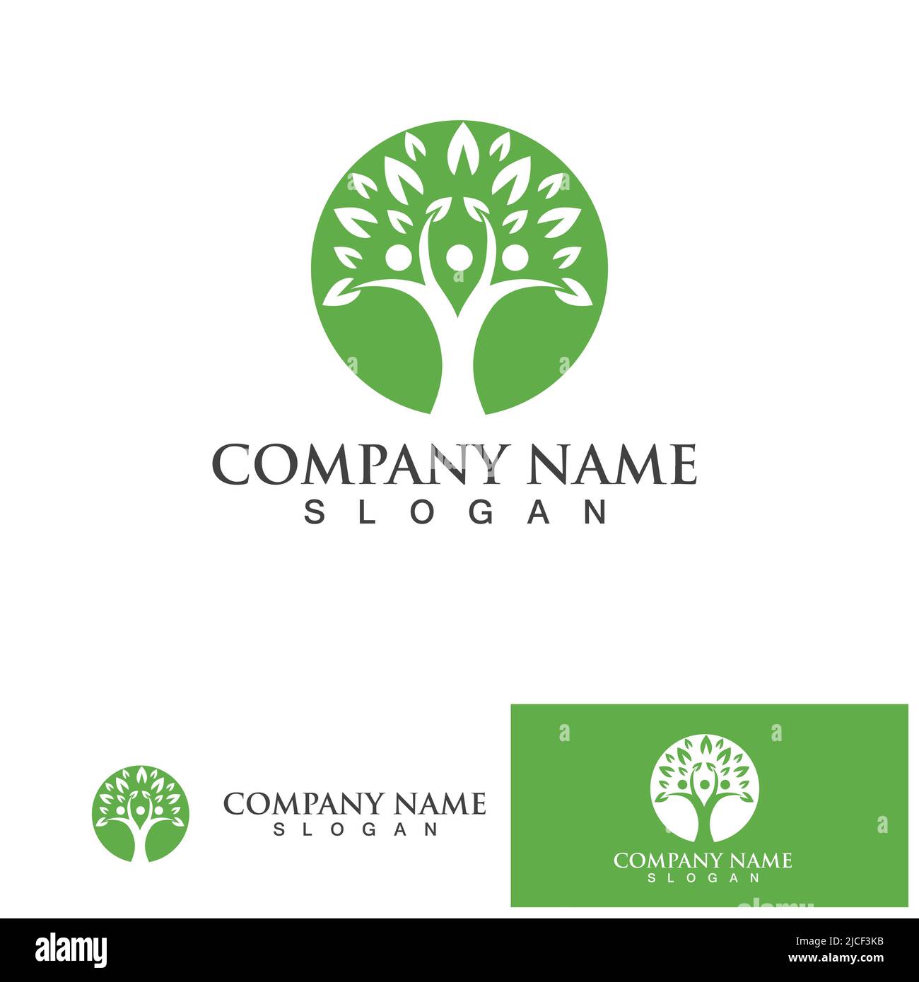 People tree logo and symbol vector template Stock Vector Image & Art ...