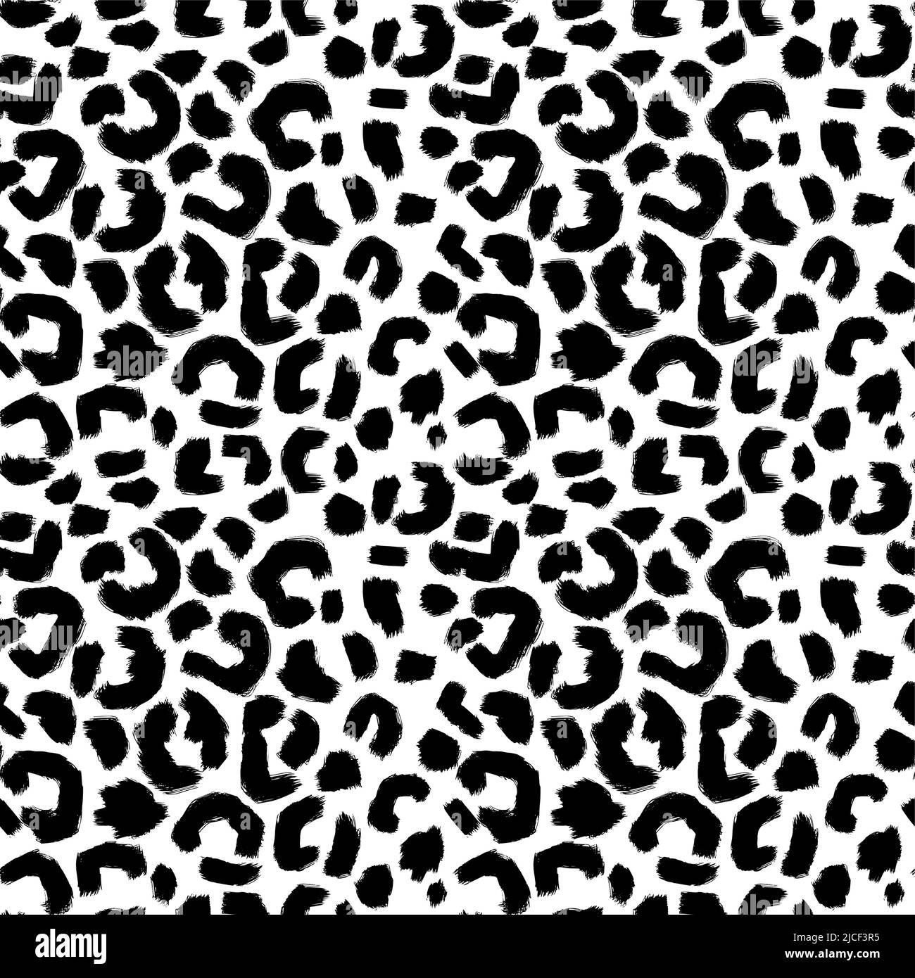 Leopard skin artwork imitation print. Vector seamless pattern Stock ...