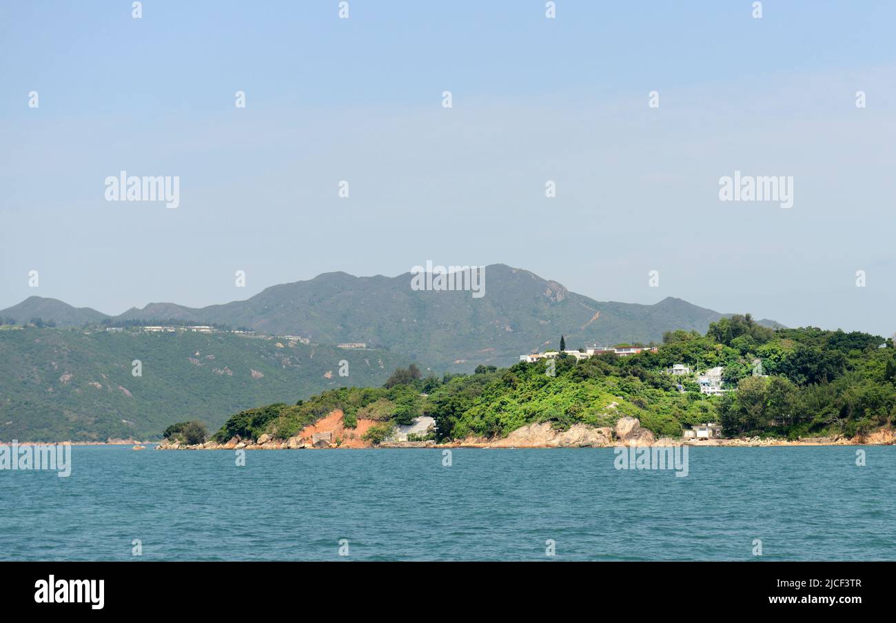 A view of Peng Chau island in Hong Kong. Stock Photo