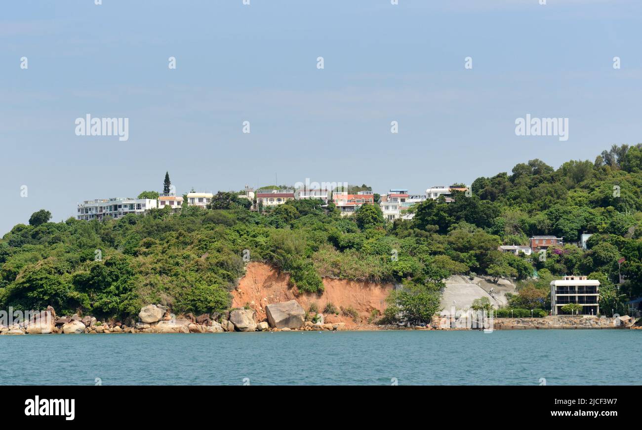 A view of Peng Chau island in Hong Kong. Stock Photo