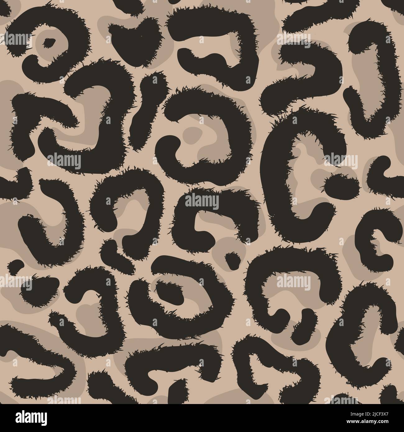 Leopard imitation brown seamless pattern. Vector illustration Stock ...