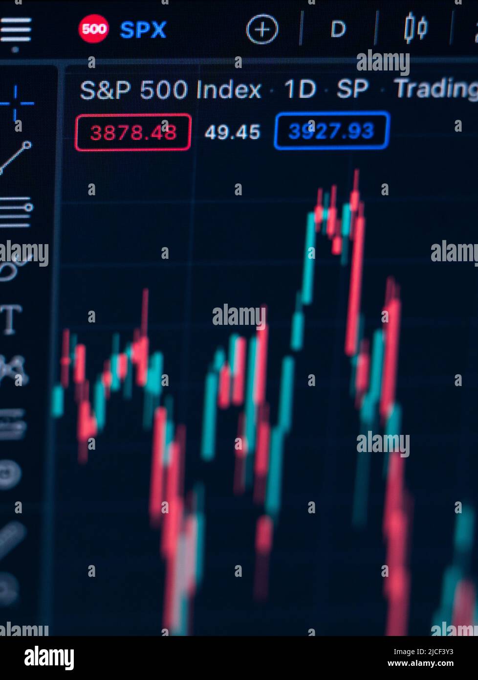 Rottweil, Germany. 13th June, 2022. The logo of the American S&P 500