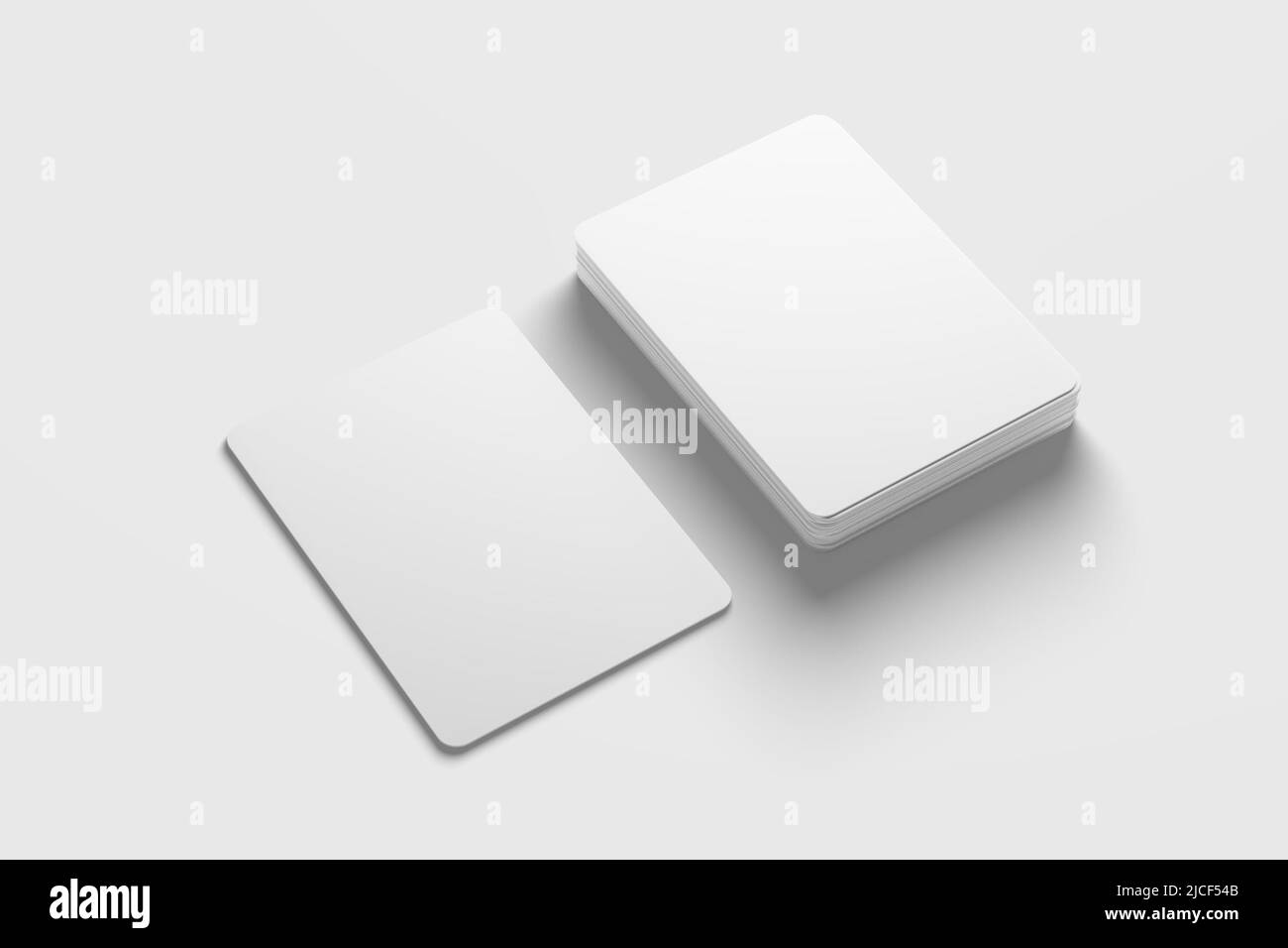 Trading Card Packaging 3D Rendering White Blank Mockup Stock Photo Alamy