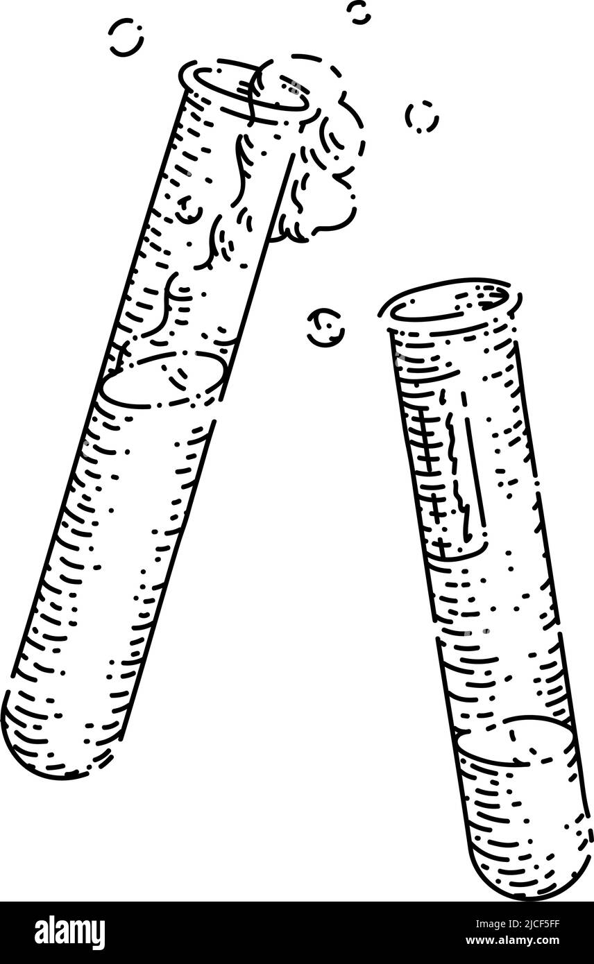 test tube sketch hand drawn vector Stock Vector Image & Art Alamy