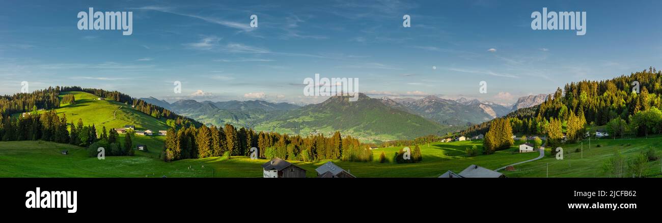 Bregenz Forest Panorama in Vorarlberg, Austria Stock Photo