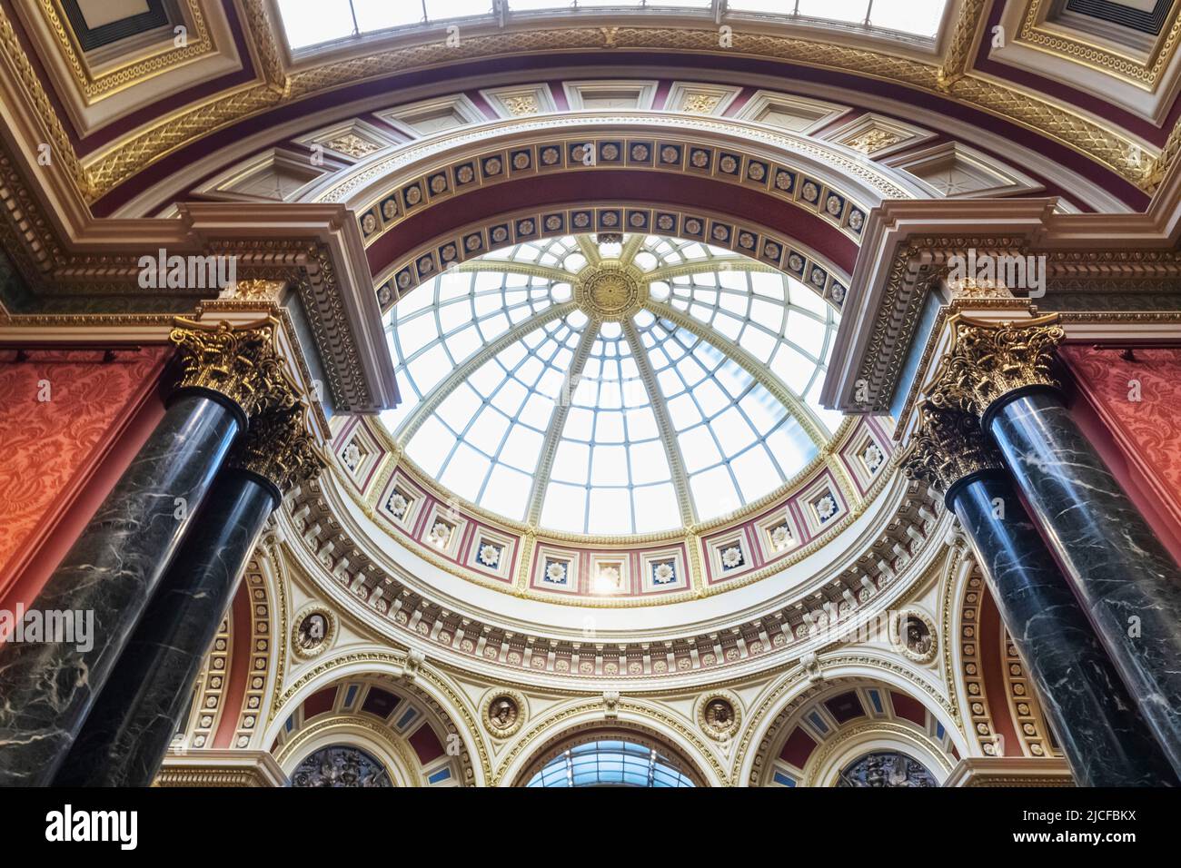 England, London, Trafalgar Square, National Gallery, Interior View Stock Photo