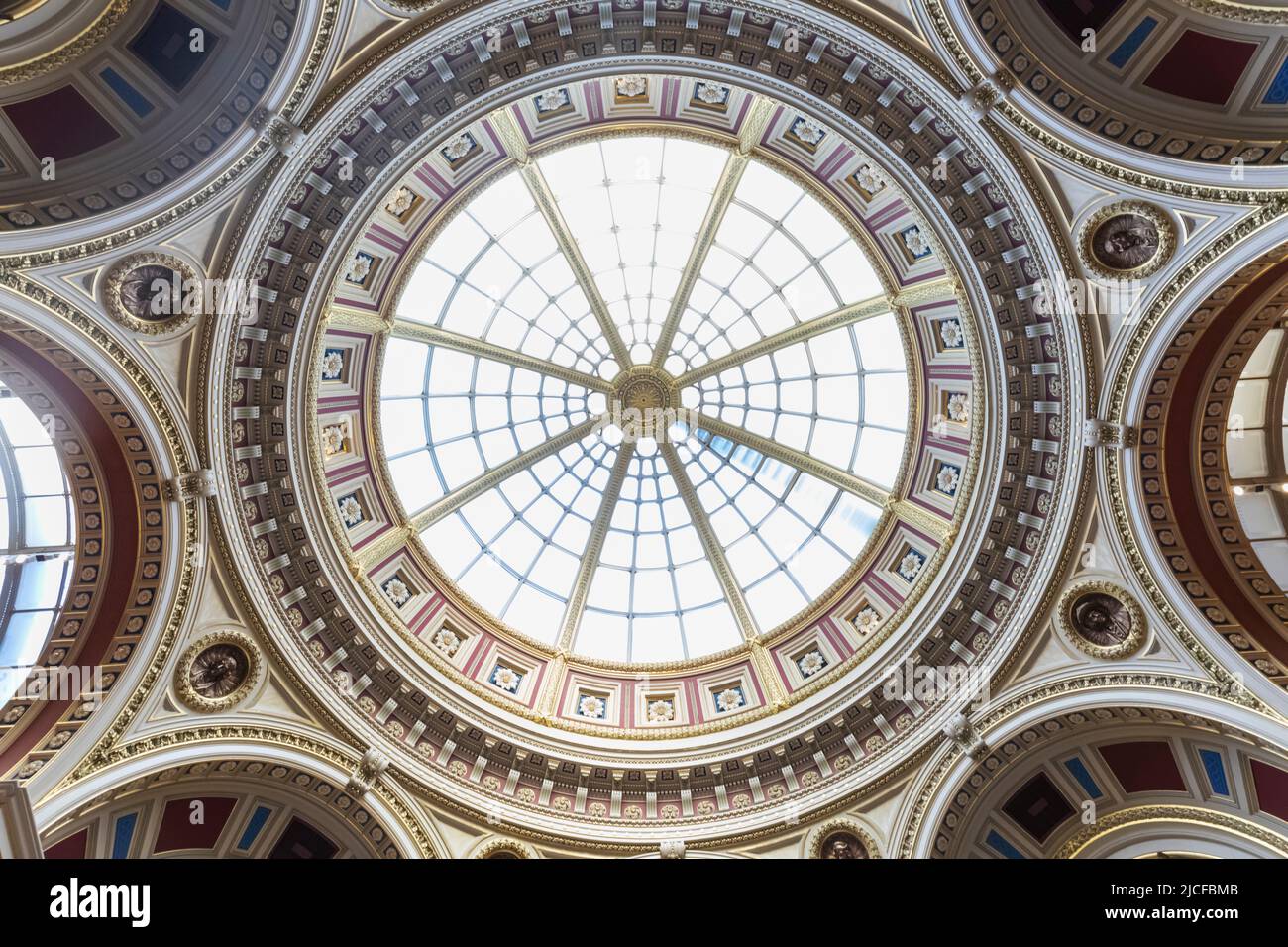 England, London, Trafalgar Square, National Gallery, Interior View Stock Photo