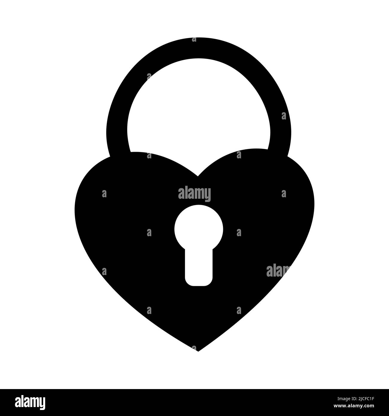 Editable vector clipart of the lock in heart shape. EPS10 Stock Vector ...
