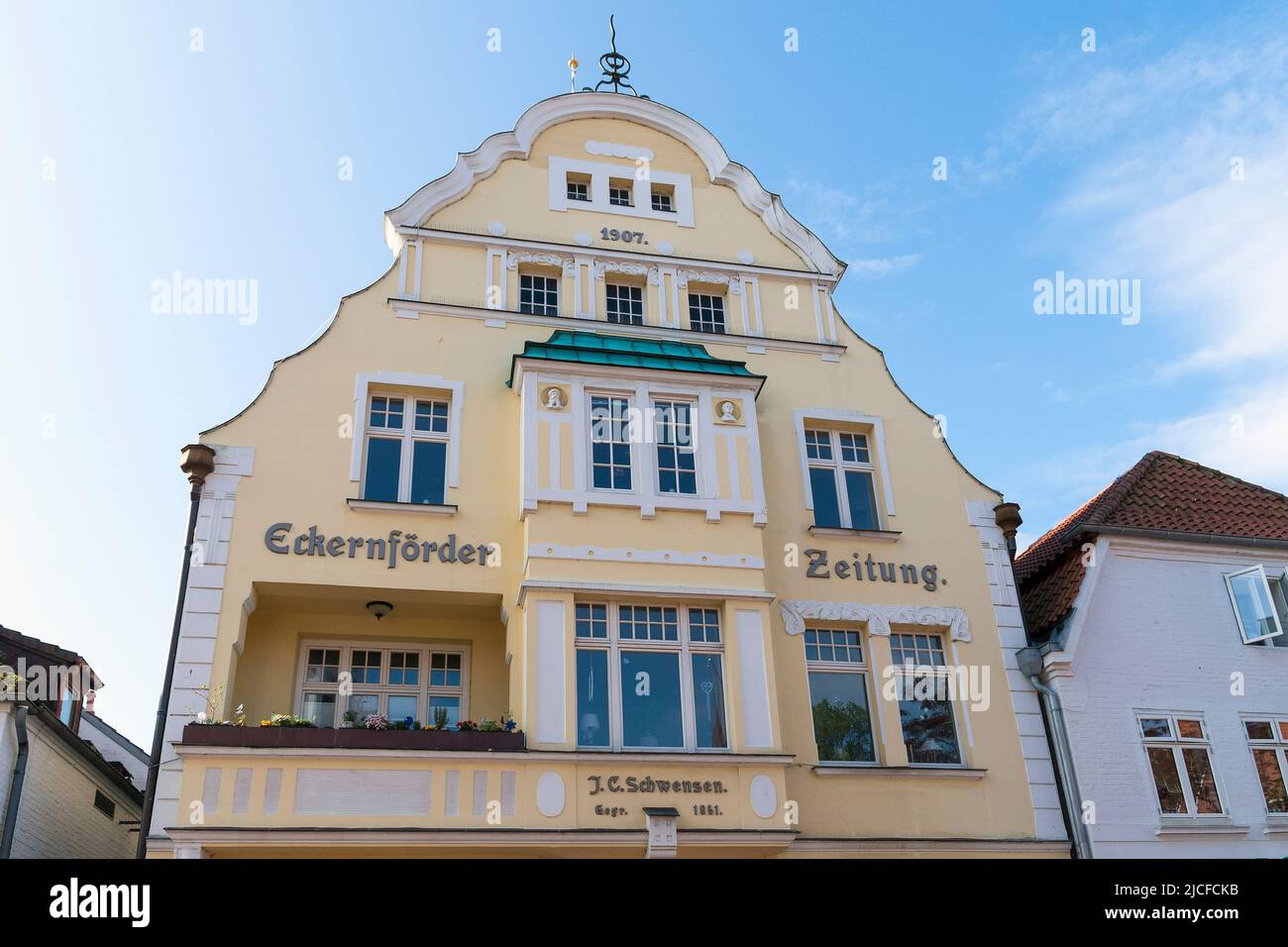 Germany, SchleswigHolstein, Eckernförde, old town, art nouveau house
