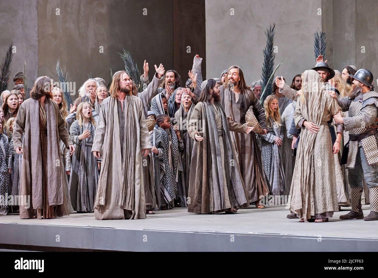 Passion Play Oberammergau, photo rehearsal 04.05.2022 Stock Photo