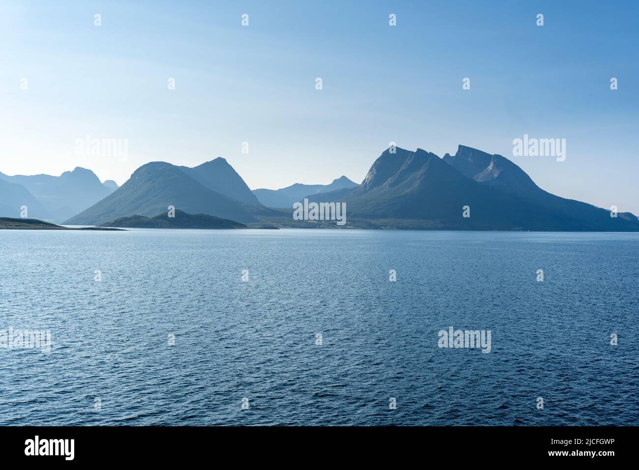 Norway, Nordland, view to the island Aldra. Stock Photo