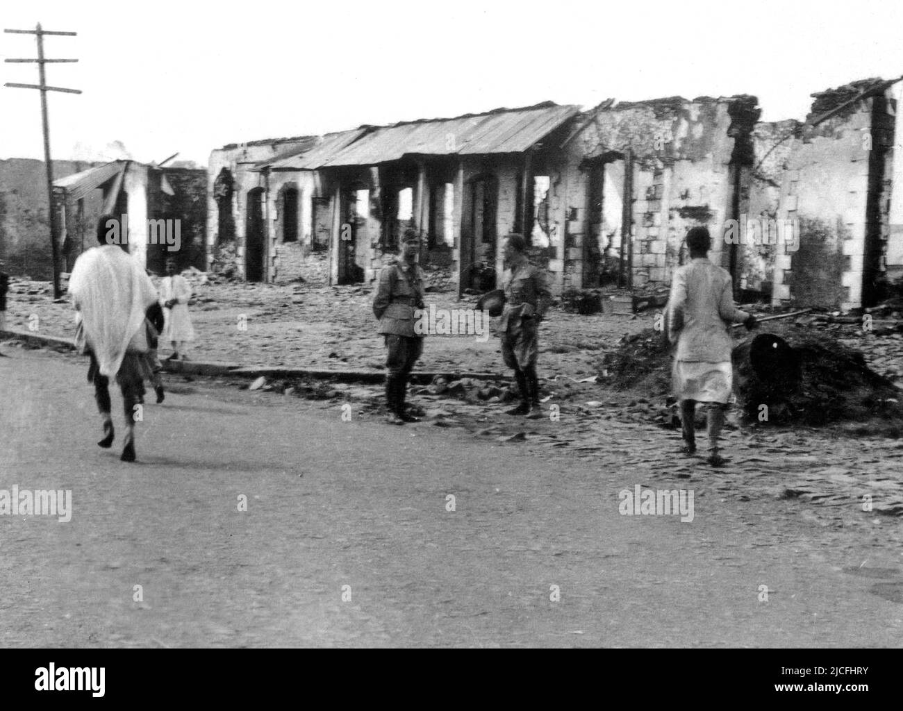 Ethiopia, war of Ethiopia 1935, Addis Ababa Stock Photo