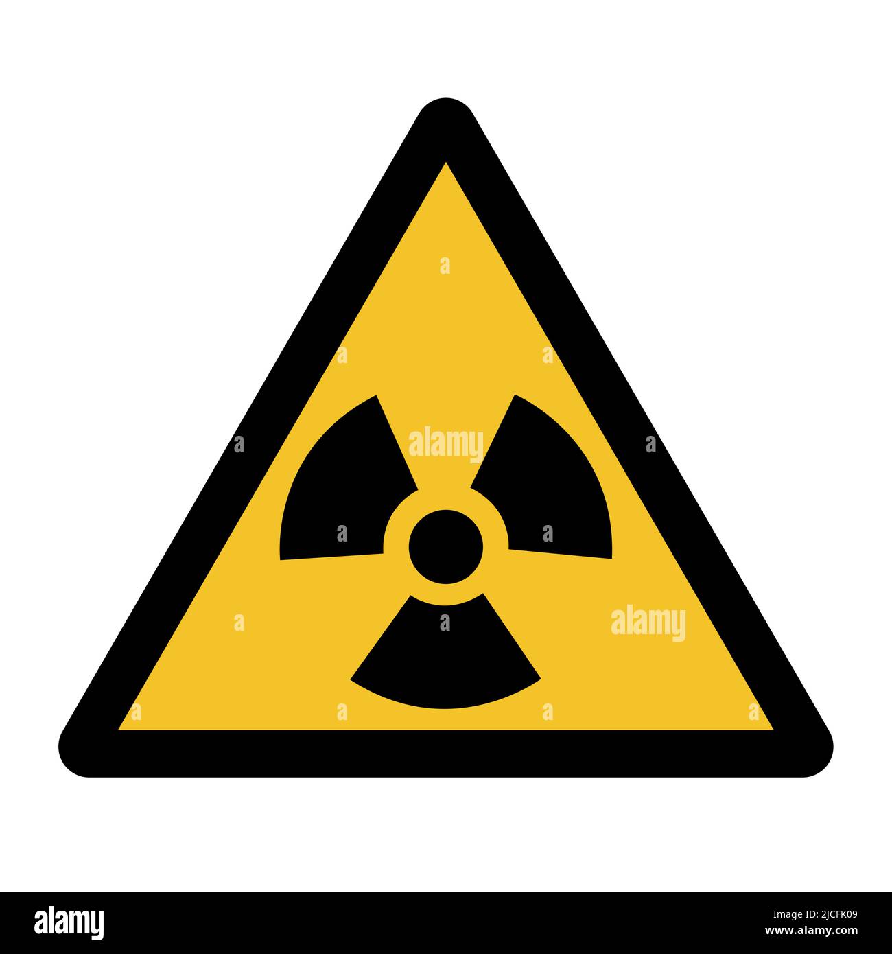Radiation Hazard Symbol Sign Isolate On White Background,Vector
