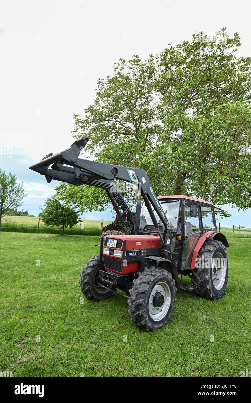 Breuberg, Hesse, Germany, J I Case 740 AS, Case IH, tractor with