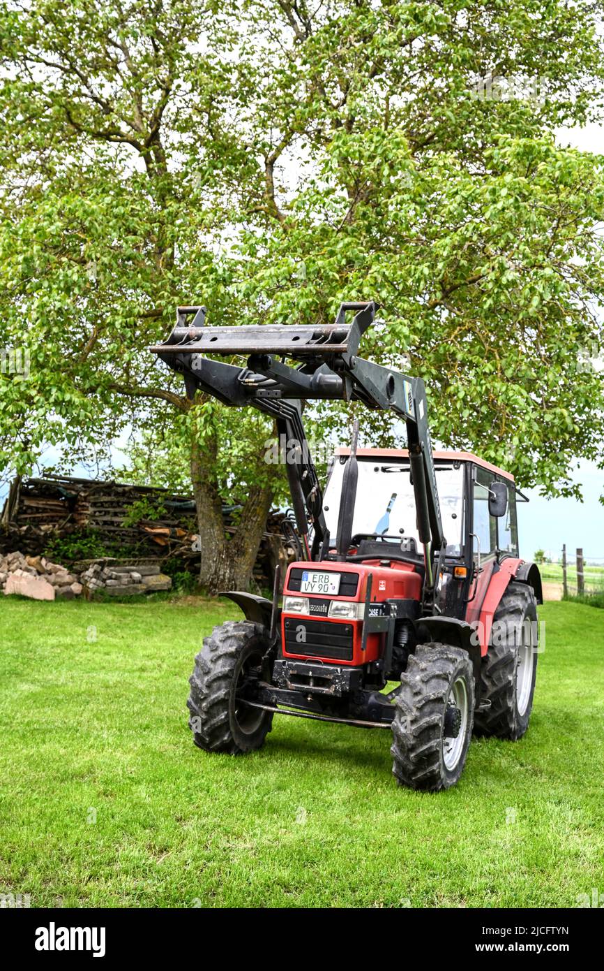 Breuberg, Hesse, Germany, J I Case 740 AS, Case IH, tractor with