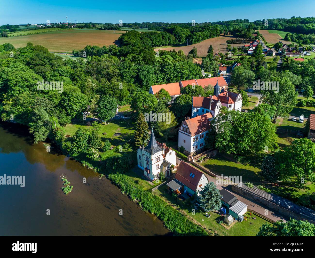 Muldental in the Saxon Burgenland Stock Photo