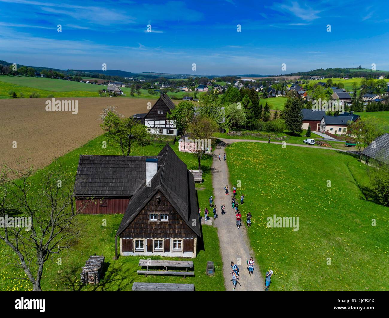 Open-air museum in the toy town of Seiffen Stock Photo