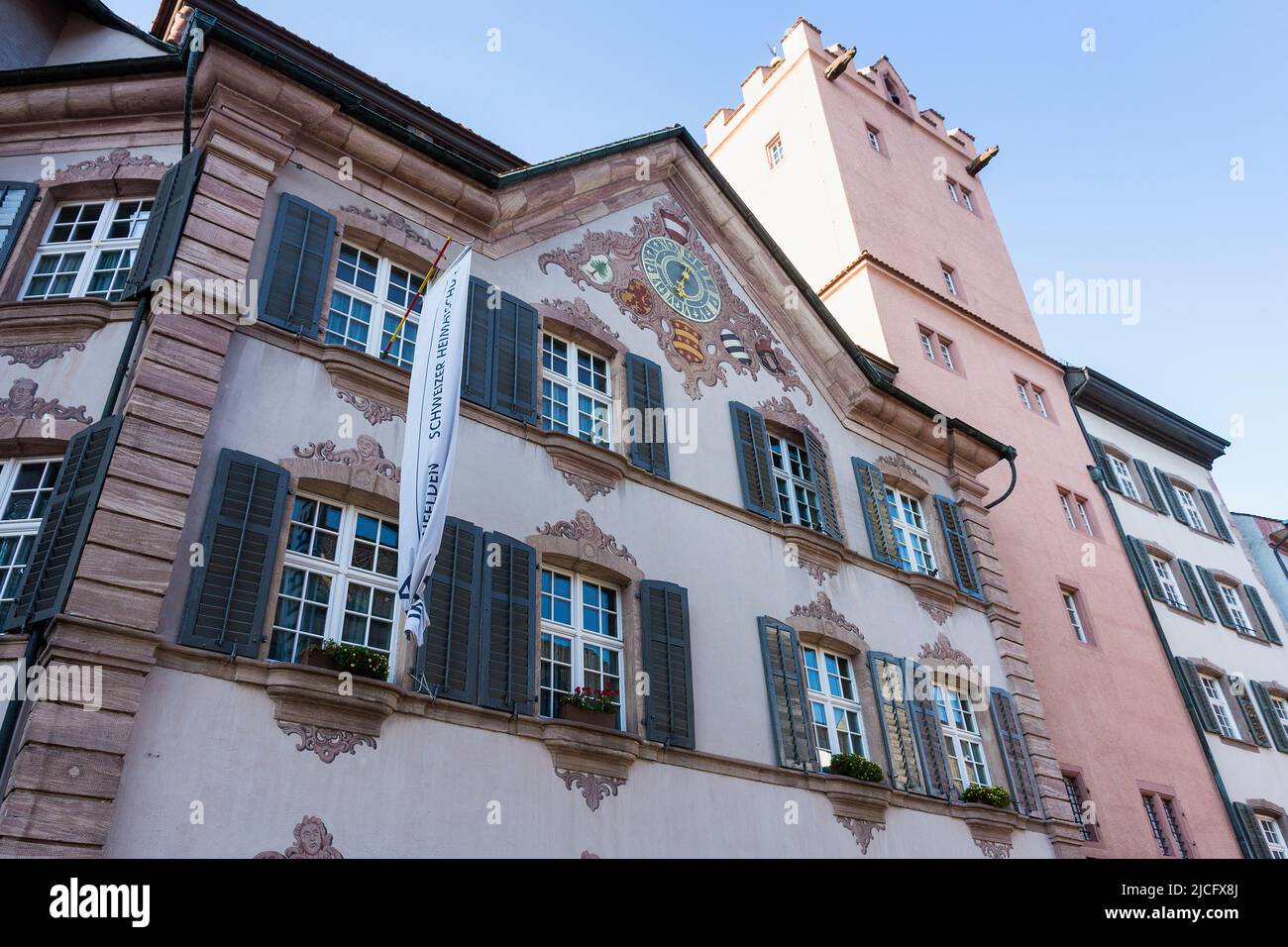 Rheinfelden (Switzerland), old town, town hall, facade Stock Photo Alamy