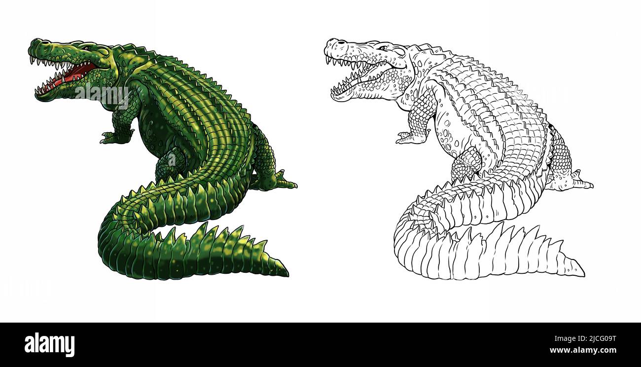 Deinosuchus crocodile - Stock Image - E446/0538 - Science Photo Library