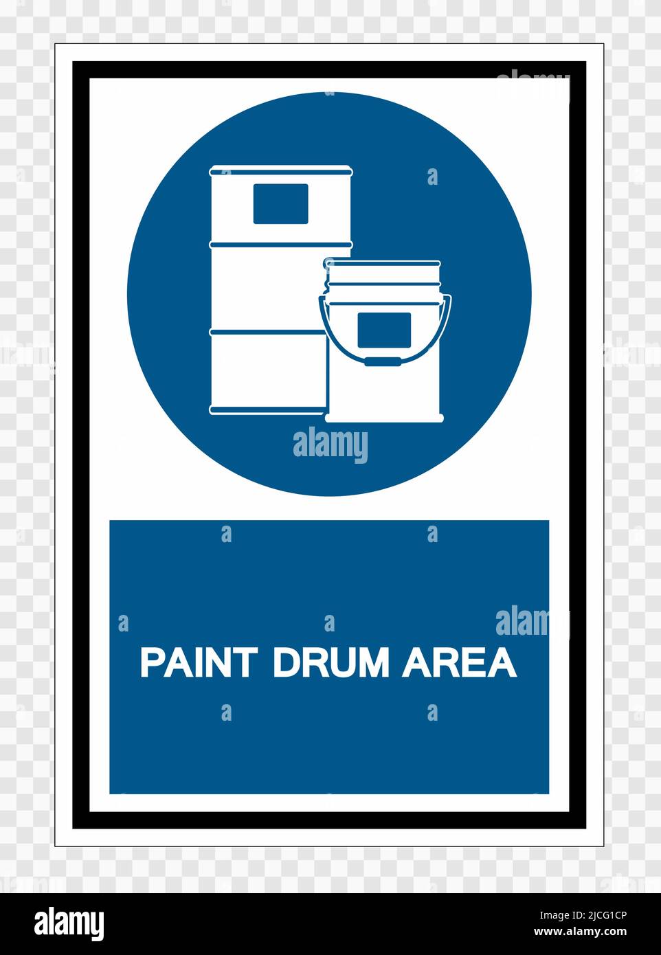 Paint Drum Area Symbol Sign Isolate on transparent Background,Vector Illustration Stock Vector