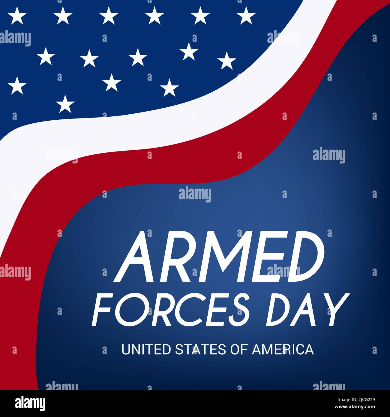 Vector illustration of Armed forces day Stock Photo - Alamy