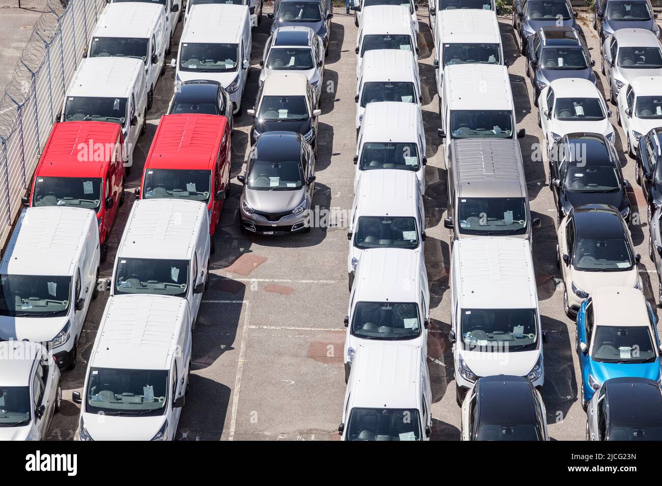 Loading station of cars Stock Photo