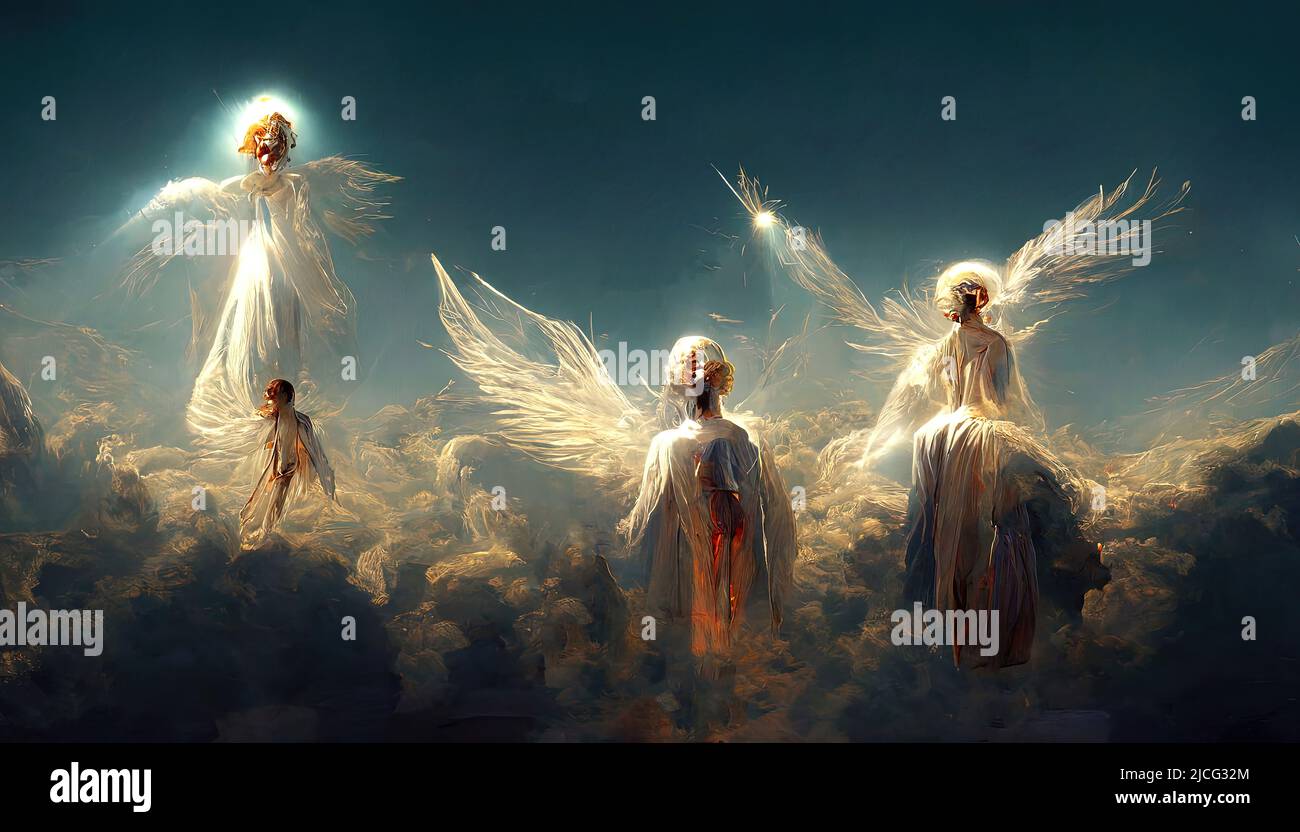 Heavenly Angels Stock Photo