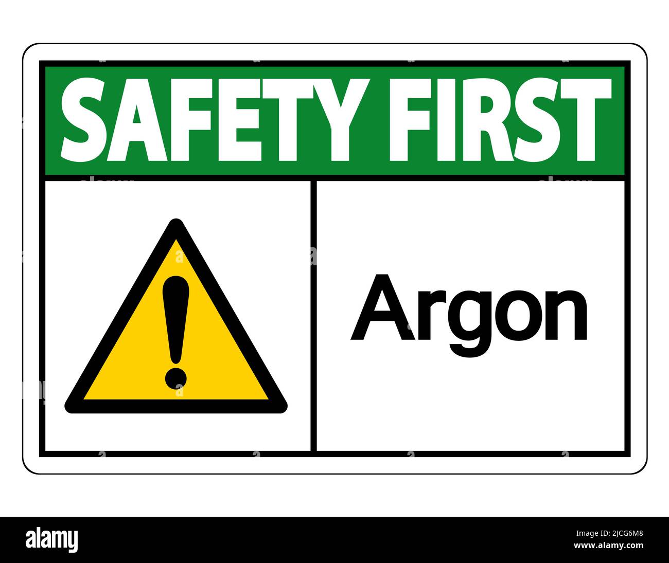 Safety first Argon Symbol Sign Isolate On White Background,Vector