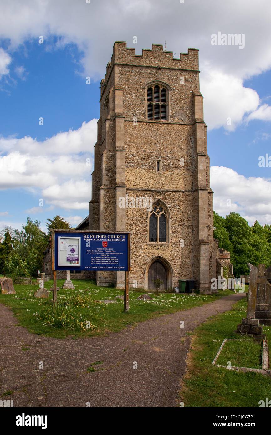 St Peters Parish Church, Sible Hedingham Essex England UK Stock Photo