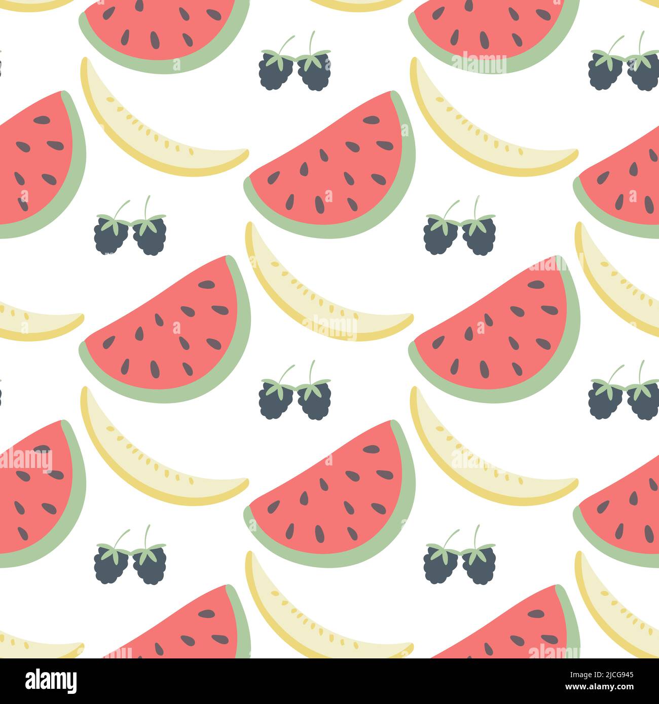 Summer fruit seamless pattern vector Stock Vector Image & Art - Alamy