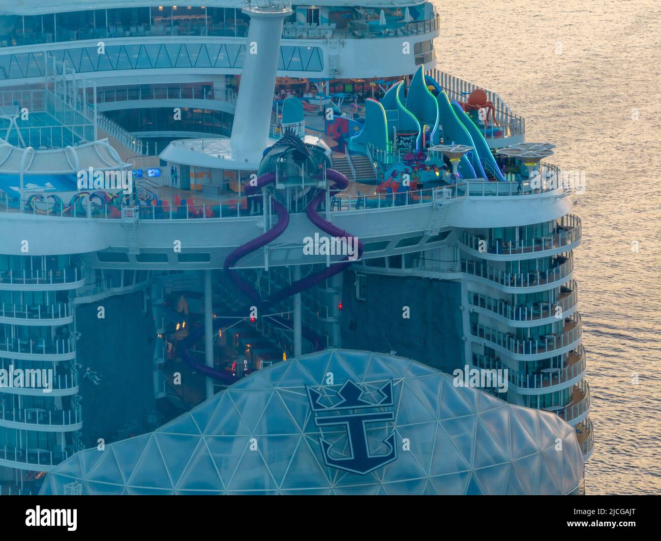 Wonder of the Seas cruise ship by Royal Caribbean,. The biggest cruise ...