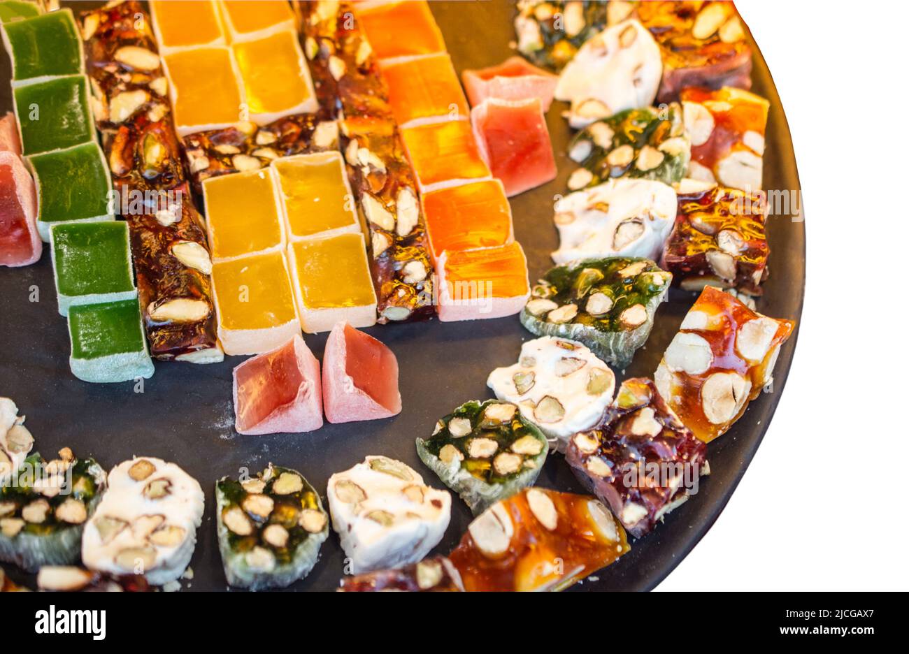 Traditional Turkish Delight (Rahat Lokum Stock Photo - Alamy