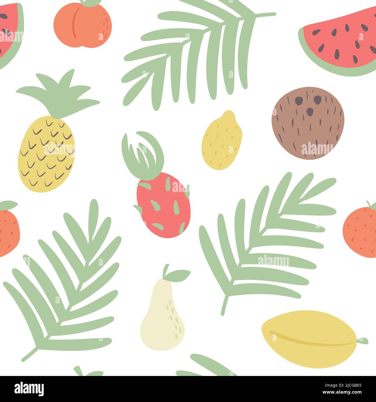 Summer exotic tropical seamless pattern vector Stock Vector Image & Art ...