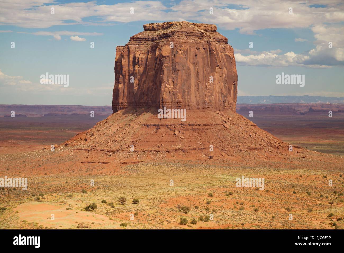 Merrick Butte from Lookout Point in Monument Valley, Arizona, United States. Stock Photo