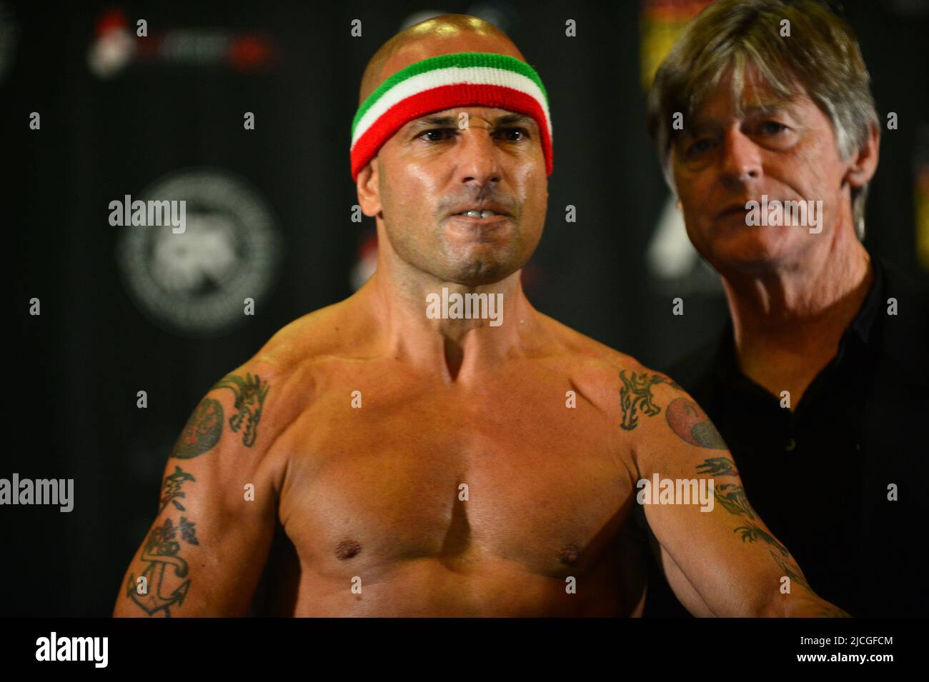 PEMBROKE PINES, FL - JUNE 10: Mark 'Razor' Rizzott attends Celebrity Boxing Match weigh in at Charles Dodge Center on June 10, 2022 in Pembroke Pines, Florida. (Photo by JL/Sipa USA) Stock Photo