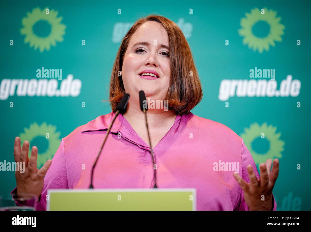 kiel-germany-13th-june-2022-ricarda-lang-federal-chairwoman-of
