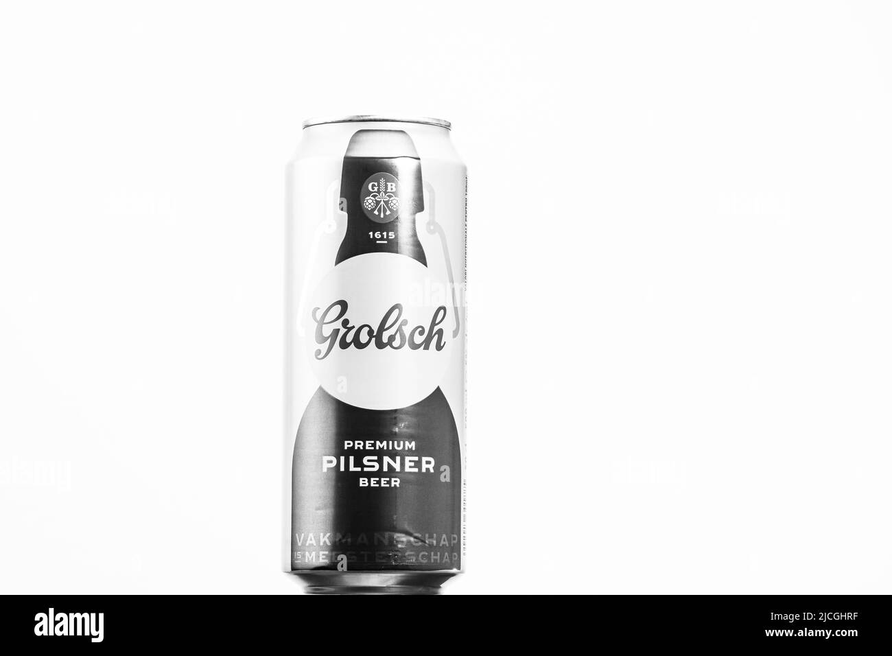 Grolsch Premium Pilsner - Grolsch Beer. Bucharest, Romania, 2022 Stock Photo
