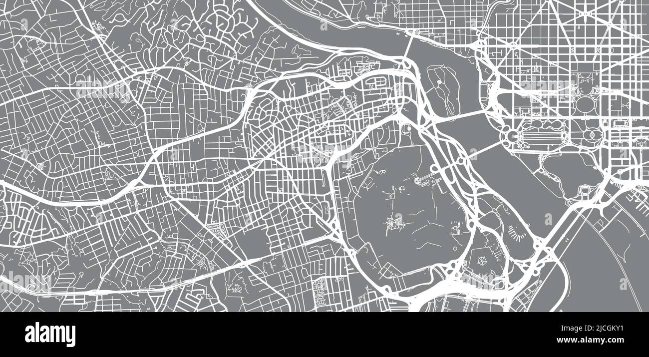 Urban vector city map of Arlington - Urban Vector City Map Of Arlington Texas United States Of America 2JCGKY1