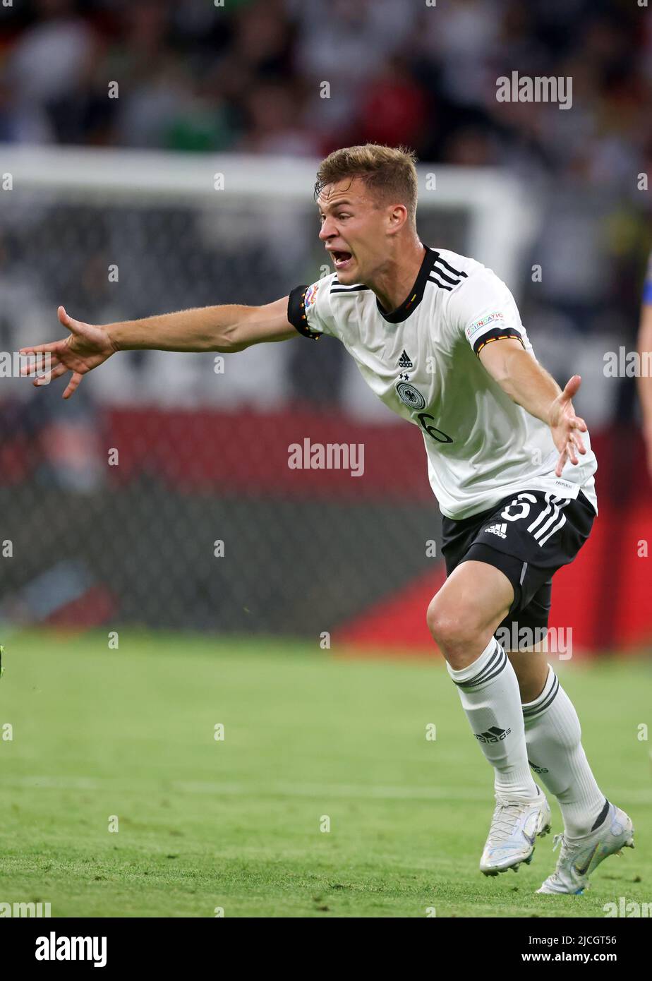 Joshua Kimmich of germany  MUNICH, GERMANY - JUNE 07:  UEFA Nations League League A Group 3 match between Germany and England at Allianz Arena on June 07, 2022 in Munich, Germany. Nations League Deutschland England  © diebilderwelt / Alamy Stock Stock Photo