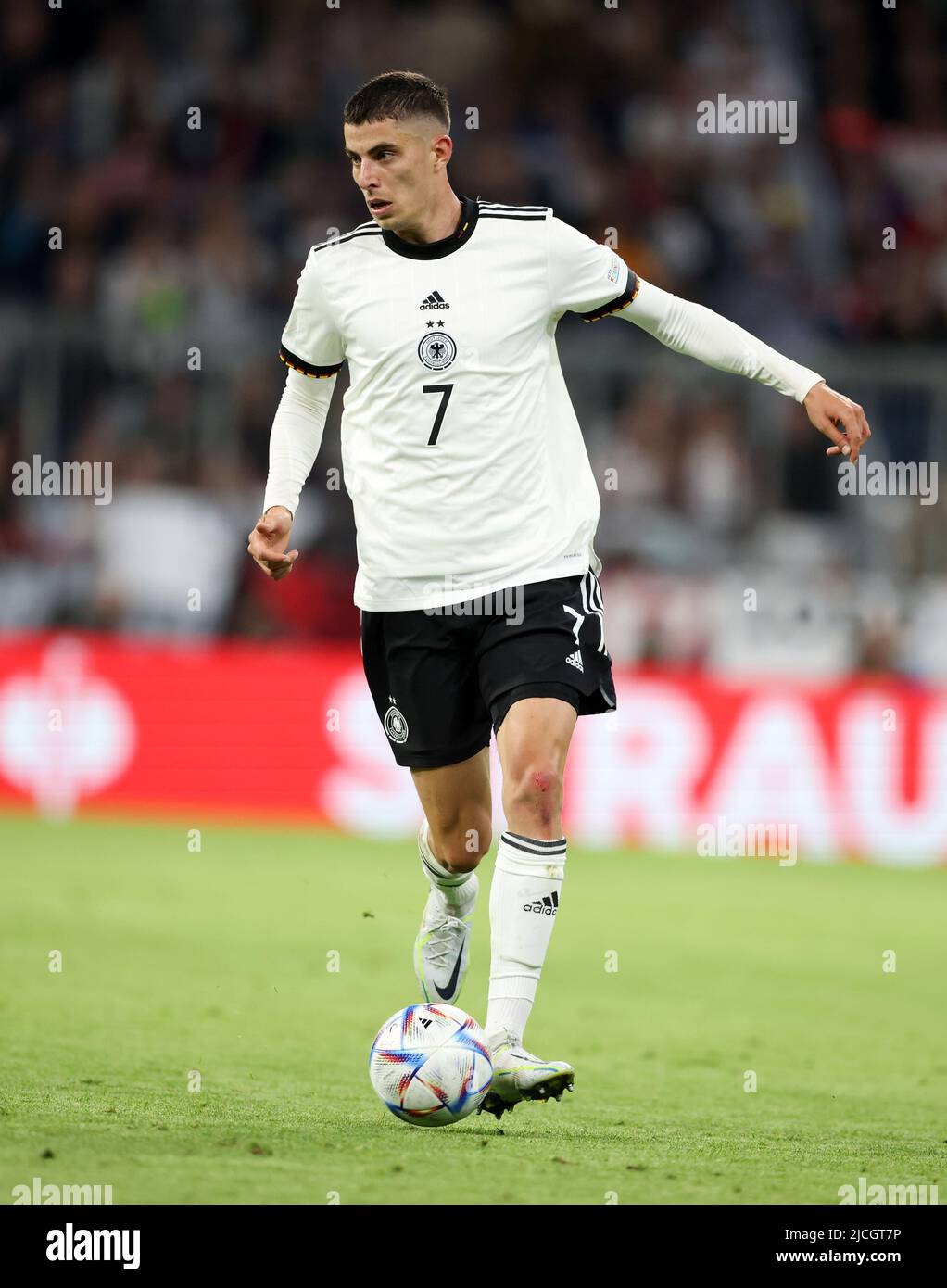 Kai Havertz of germany MUNICH, GERMANY - JUNE 07: UEFA Nations League  League A Group 3 match between Germany and England at Allianz Arena on June  07, 2022 in Munich, Germany. Nations