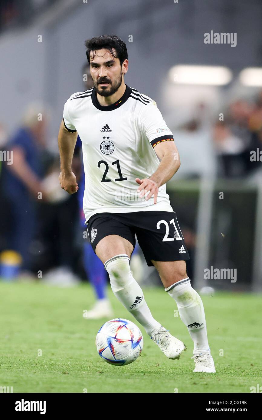 Ilkay Guendogan of germany  MUNICH, GERMANY - JUNE 07:  UEFA Nations League League A Group 3 match between Germany and England at Allianz Arena on June 07, 2022 in Munich, Germany. Nations League Deutschland England  © diebilderwelt / Alamy Stock Stock Photo