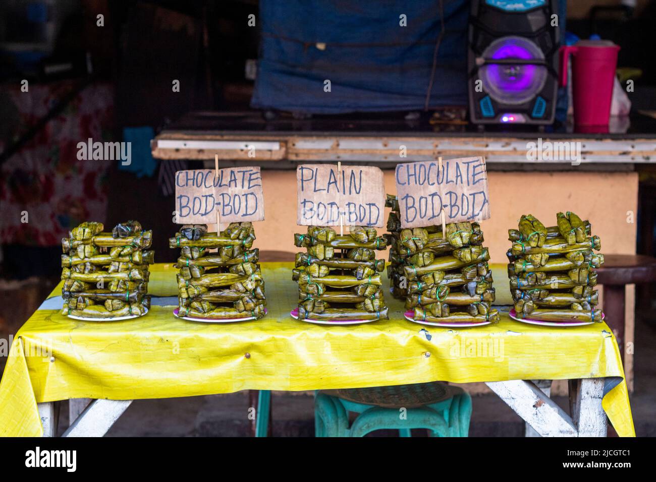 Filipino rice cake locally called budbud at the Painitan in Dumaguete