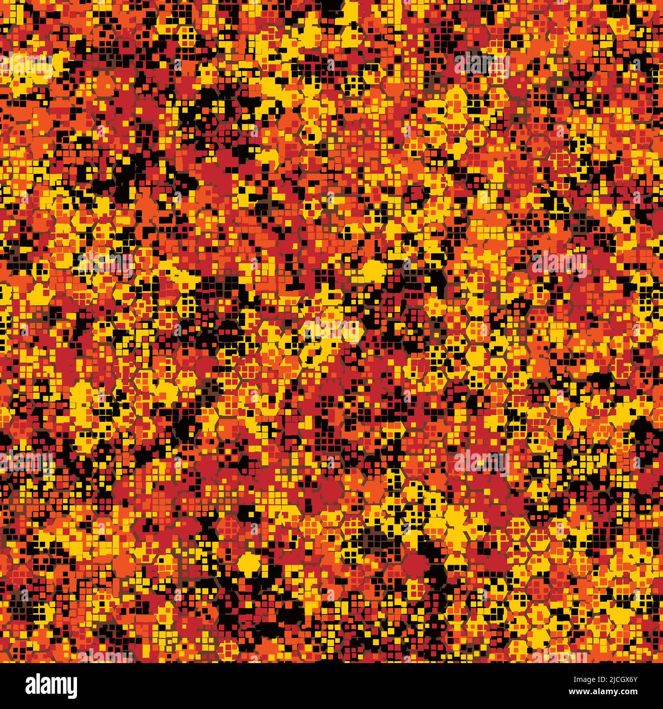 Camouflage seamless pattern with hexagonal endless geometric camo Stock ...