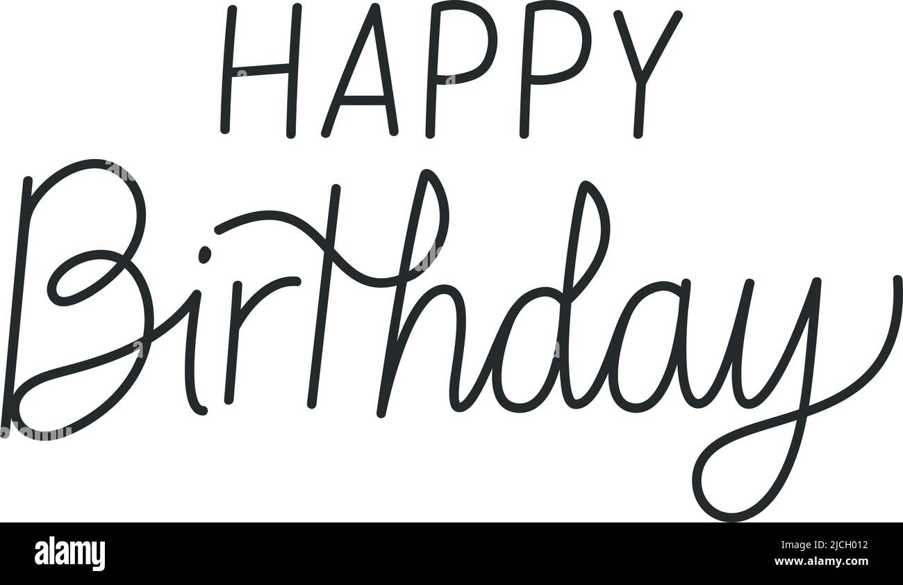 birthday-message-illustration-stock-vector-image-art-alamy