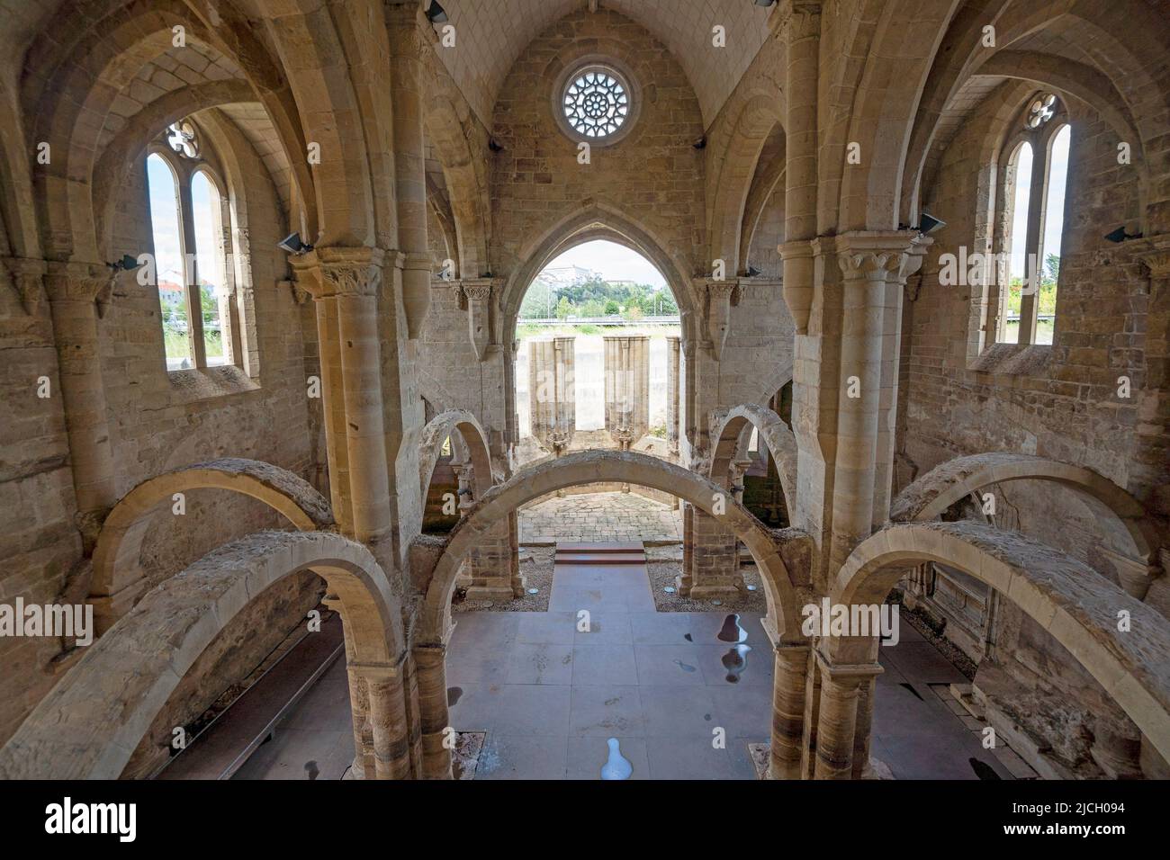 Santa Clara-a-Velha monastery in Coimbra, Portugal, Europe Stock Photo