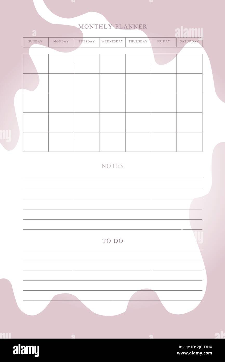 planner daily weekly monthly organizer to do list with cute colorful ...