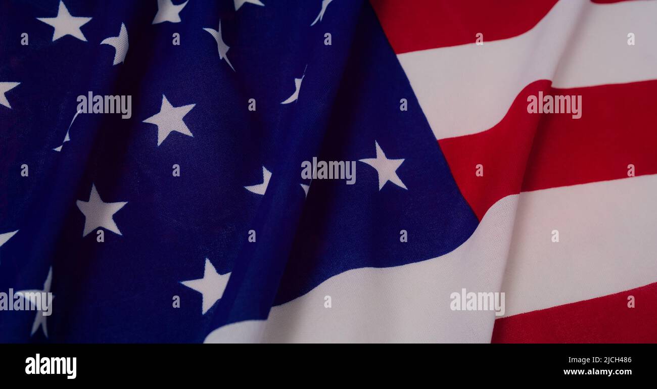 Close up view of american flag background with copy space Stock Photo ...
