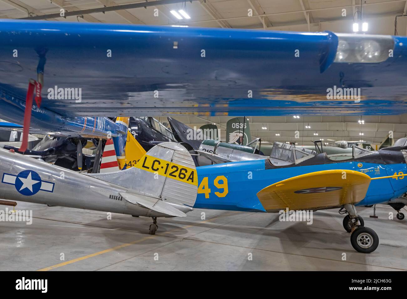 Liberal, Kansas - The Mid-America Air Museum. The museum displays over 100 aircraft Stock Photo